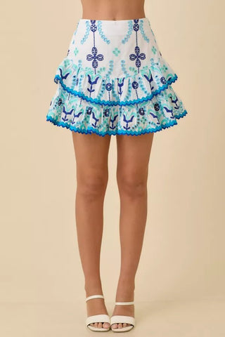 Blue Bay Eyelet Skort - Boutique Bella BellaSkort