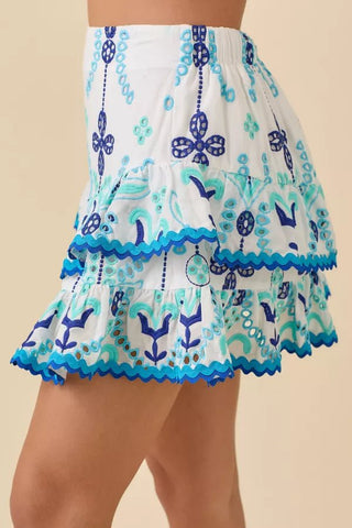 Blue Bay Eyelet Skort - Boutique Bella BellaSkort