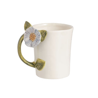 Blue Flower Handle Mug - Boutique Bella BellaMug