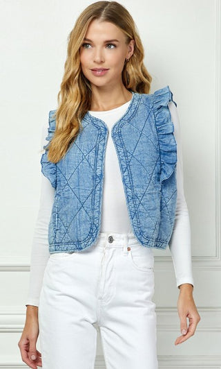 Blue Jean Dream Vest - Boutique Bella BellaVest