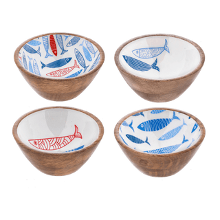 Blue & Red Sardine Fish Dip Bowl - Boutique Bella BellaDip Bowl