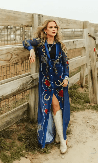 Blue Spur Elegance - Boutique Bella BellaMesh Duster