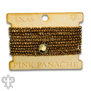 Faceted small bead bracelet set with Austrian crystal - LC