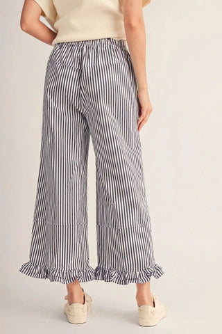 Boardwalk Breeze Striped Pants - Blue - Boutique Bella BellaPants