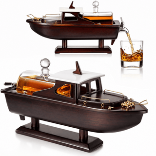Boat Ship Whiskey Wine Decanter Ship Ship Decanter Set 800ML Drink Dispenser For Win - Boutique Bella Bella