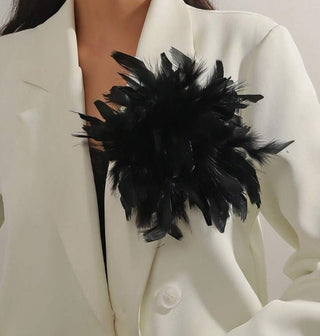 Bohemian Retro Faux Feather Brooch - Assorted - Boutique Bella BellaBrooch