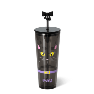 BOO CREW CAT Plastic Tumbler 24oz - Boutique Bella BellaTumbler