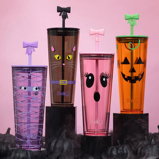 BOO CREW MUMMY Plastic Tumbler 24oz - Boutique Bella BellaTumbler