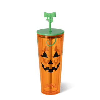 BOO CREW PUMPKIN Plastic Tumbler 24oz - Boutique Bella BellaTumbler