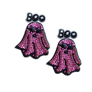 Boo with Ghost Earrings - Boutique Bella BellaDistress