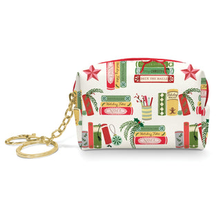 Bookish Christmas Key Chain Pouch - Boutique Bella BellaKey Chain
