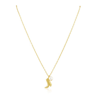 Boot N' Pearl Necklace - Boutique Bella BellaNecklaces
