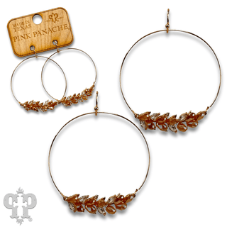 Bottle bead circle earring, last call - Boutique Bella BellaEarrings