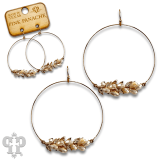 Bottle bead circle earring, last call - Boutique Bella BellaEarrings