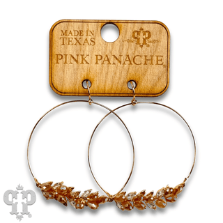 Bottle bead circle earring, last call - Boutique Bella BellaEarrings