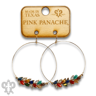 Bottle bead circle earring, last call - Boutique Bella BellaEarrings