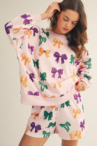 Bourbon Street Bow Short Set - Boutique Bella BellaShort Set