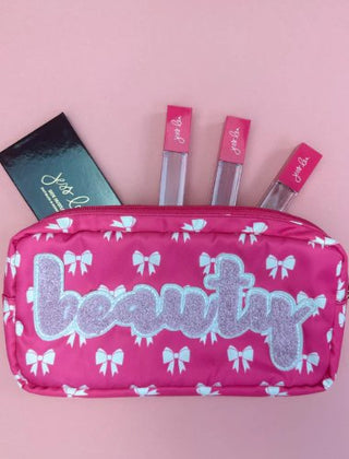 Bow Beauty Travel Bag - Boutique Bella BellaAccessory Bag