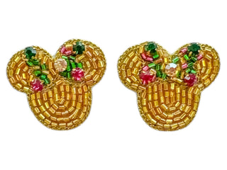 Bow Ears Earrings - Mardi Gras - Boutique Bella BellaEarrings