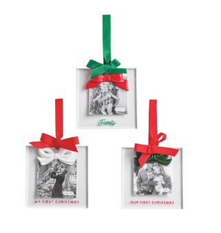 Bow Frame Ornament - Boutique Bella BellaOrnament