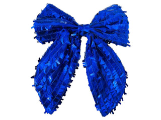 Bow - Sequin - Blue - Boutique Bella BellaDistress