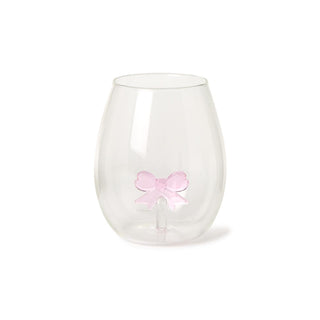 Bow Stemless Wine Glass - Boutique Bella Bellastemless wine glass