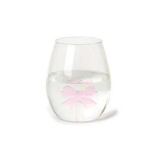 Bow Stemless Wine Glass - Boutique Bella Bellastemless wine glass