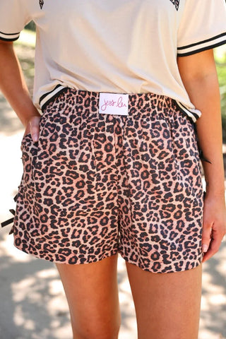 Bow Trim Boxer Shorts - Safari Chic - Boutique Bella BellaBoxer Shorts