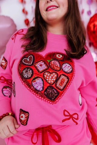 Box of Chocolates Sweatshirt - Boutique Bella BellaSweatshirt