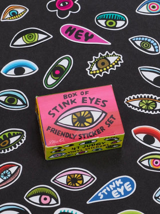 Box Of Stink Eyes Friendly Sticker Set - Boutique Bella BellaStickers