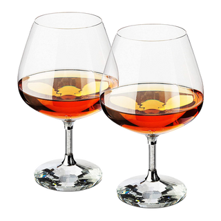 Diamond Brandy Snifters Whiskey Glasses Premium Barware Gift