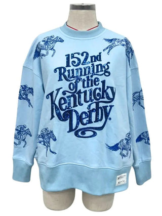 Brianna Cannon 152nd Kentucky Derby Line Art Sweatshirt - Boutique Bella BellaSweatshirt