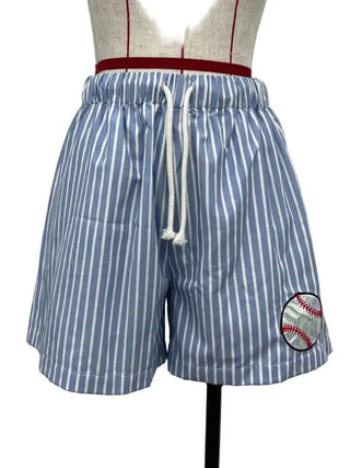 Brianna Cannon - Baseball Stripes Shorts - Boutique Bella BellaShorts