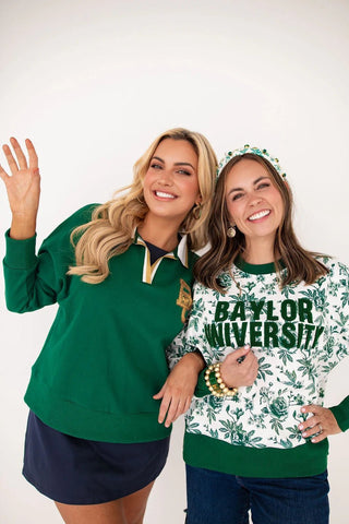 Brianna Cannon • BAYLOR FLORAL TOILE SWEATSHIRT - Boutique Bella BellaBaylor bears
