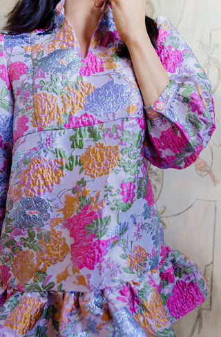 Brianna Cannon Bib Dress - Garden Party - Boutique Bella BellaDRESS