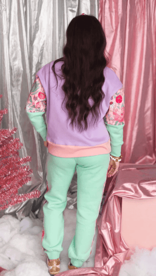 Brianna Cannon - Blessed Floral Fleece - Lined Sweatshirt - Boutique Bella BellaBrianna Cannon