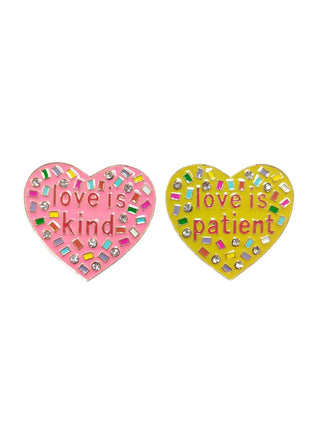 Brianna Cannon - Confetti Crystal Candy Heart Studs - Boutique Bella BellaBrianna Cannon