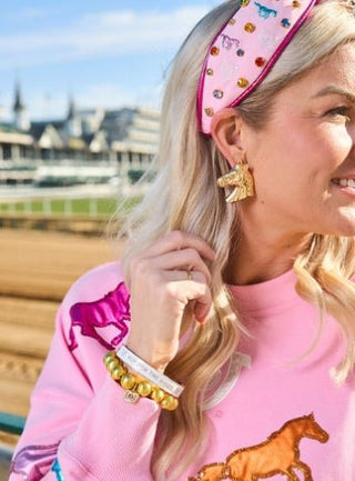 Brianna Cannon Gold Horse Stud Earrings - Boutique Bella BellaEarrings