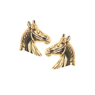 Brianna Cannon Gold Horse Stud Earrings - Boutique Bella BellaEarrings