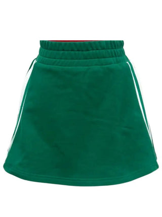 Brianna Cannon Green and White Stripe Skirt/Skort - Boutique Bella BellaSkort