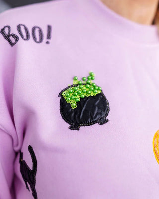 Brianna Cannon • Lavender Spooky Season Sweatshirt - Boutique Bella BellaHalloween