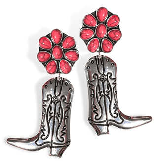 Brianna Cannon - Let's Go Girls Boot Earrings in Pink - Boutique Bella BellaBrianna Cannon