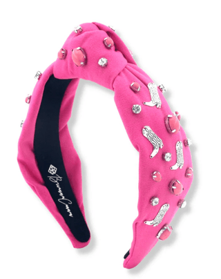 Brianna Cannon - Let's Go Girls Pink Boot Headband - Boutique Bella BellaBrianna Cannon