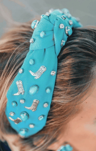 Brianna Cannon - Let's Go Girls Turquoise Boot Headband - Boutique Bella BellaBrianna Cannon