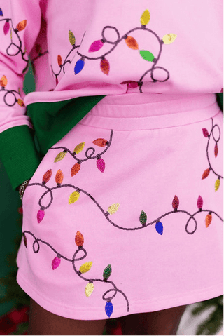 Brianna Cannon • Merry & Bright Christmas Lights Skort - Boutique Bella BellaSkort