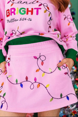 Brianna Cannon • Merry & Bright Christmas Lights Skort - Boutique Bella BellaSkort
