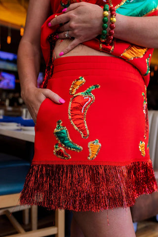 Brianna Cannon - Muy Caliente Chili Pepper Skirt/Skort - Boutique Bella BellaSkort