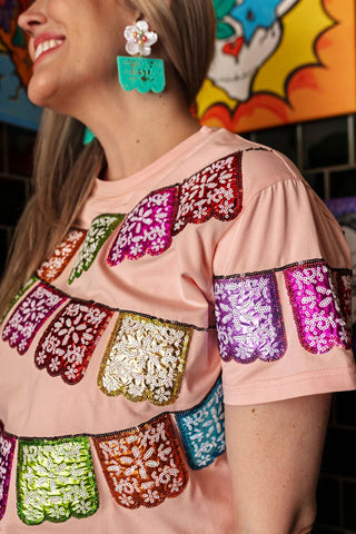 Brianna Cannon - Paper Picado T-Shirt - Boutique Bella BellaT-Shirt