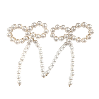 Brianna Cannon - Pearl Bow Earrings - Boutique Bella BellaBrianna Cannon