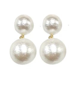 Brianna Cannon - Pearl Double Drop Earrings - Boutique Bella BellaEarrings